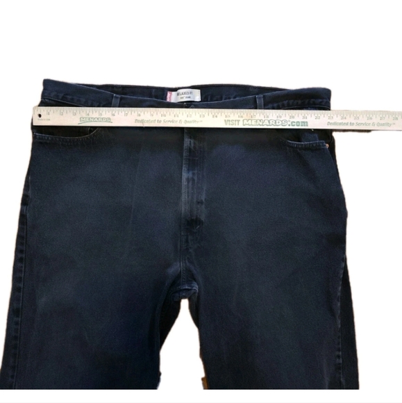 vintage black Levi's relaxed fit 550 men's denim jeans 48x32 - Picture 2 of 10